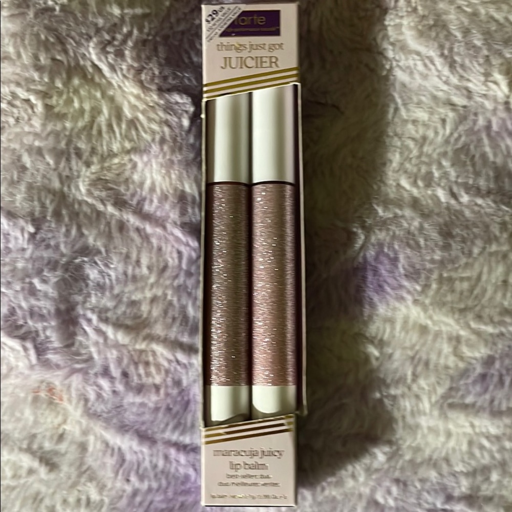 Tarte Maracuja Juicy Lip Balm Duo - Shimmering Pink and Gold